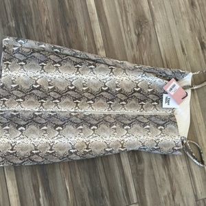 NWT Tiger Mist Faux Leather Viper Dress (Sz Small)
